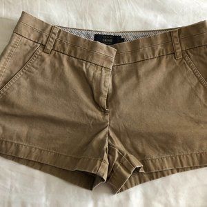 J.Crew Chino Shorts in Khaki Women Size 6